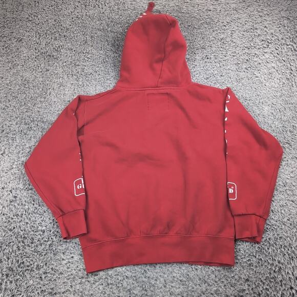 Vintage Lifeguard Hoodie Adult Small Red San Diego California Beach Sweatshirt - Picture 5 of 6